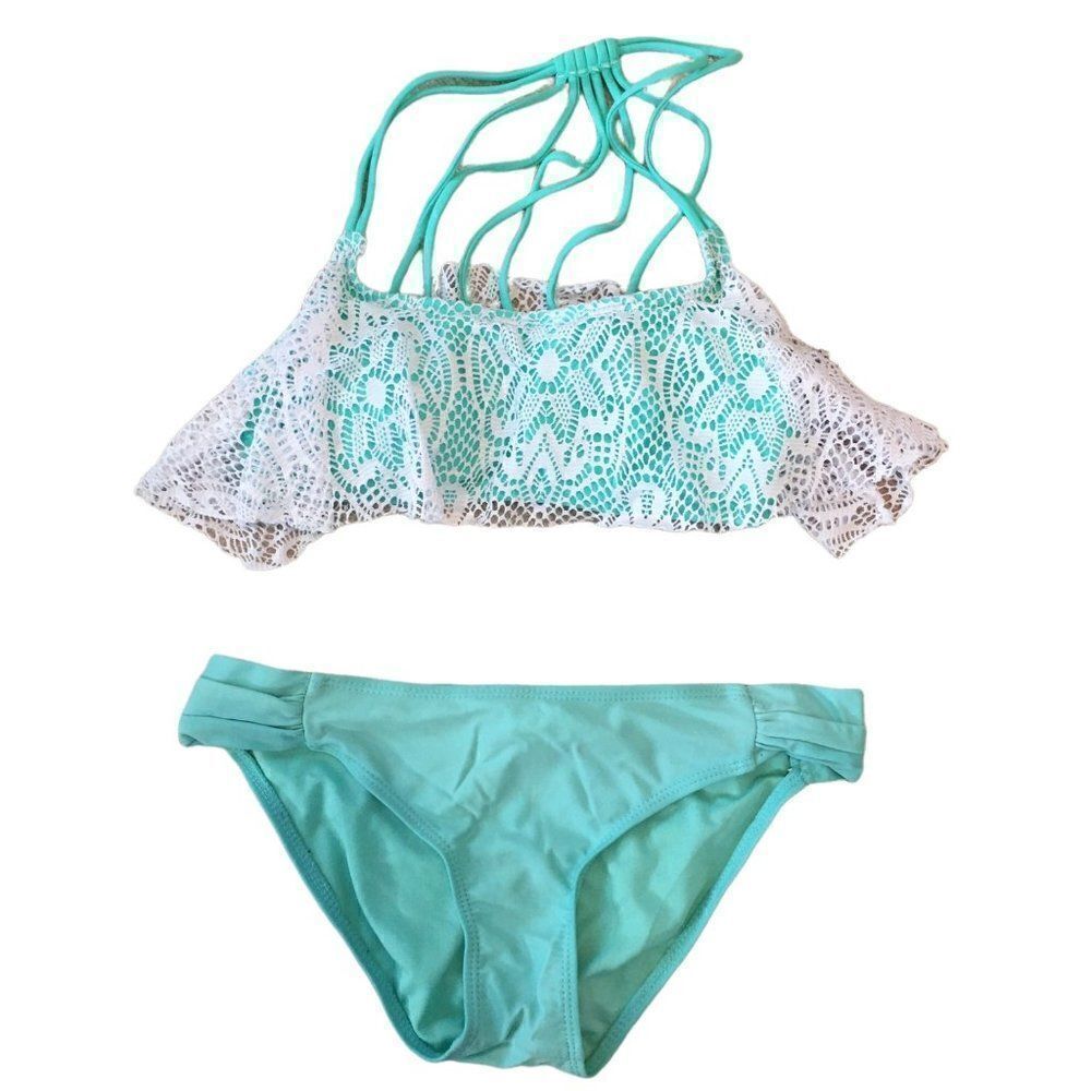 YMI 2 piece young girls bathing suit